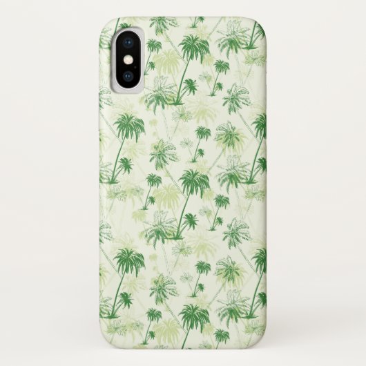 Groen palmstructuurpatroon Case-Mate iPhone case (Achterkant)