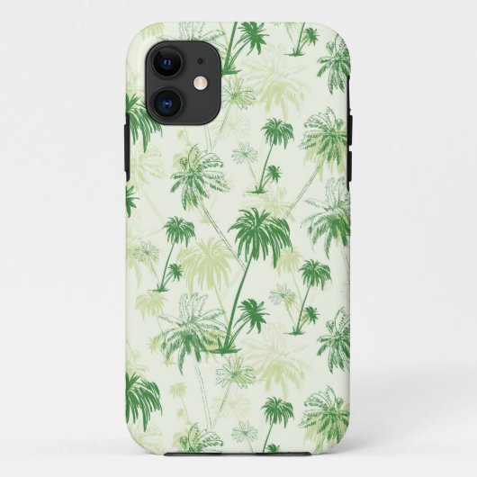 Groen palmstructuurpatroon Case-Mate iPhone case (Achterkant)
