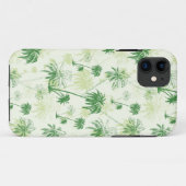 Groen palmstructuurpatroon Case-Mate iPhone case (Achterkant (horizontaal))