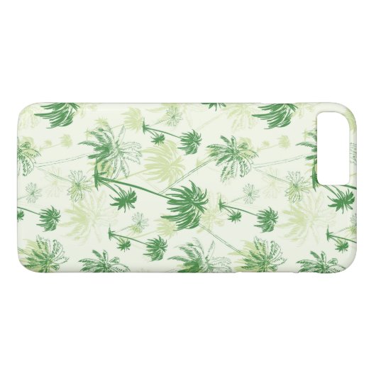 Groen palmstructuurpatroon Case-Mate iPhone case (Achterkant (Horizontaal))