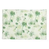 Groen palmstructuurpatroon kussensloop (Achterkant-Links)