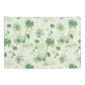 Groen palmstructuurpatroon kussensloop (Achterkant-Rechts)
