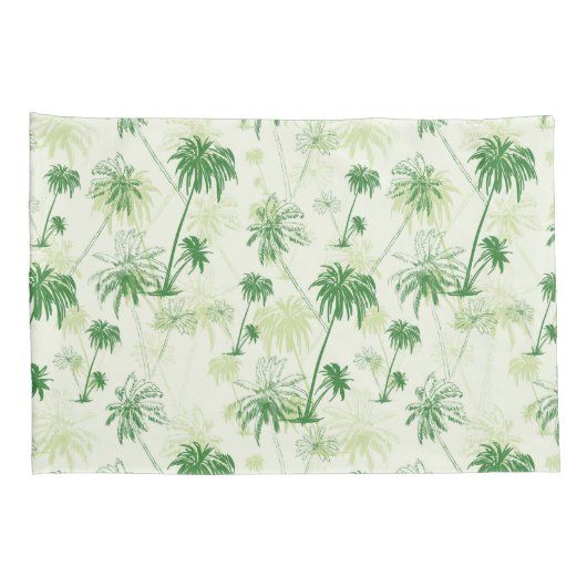 Groen palmstructuurpatroon kussensloop (Achterkant-Rechts)