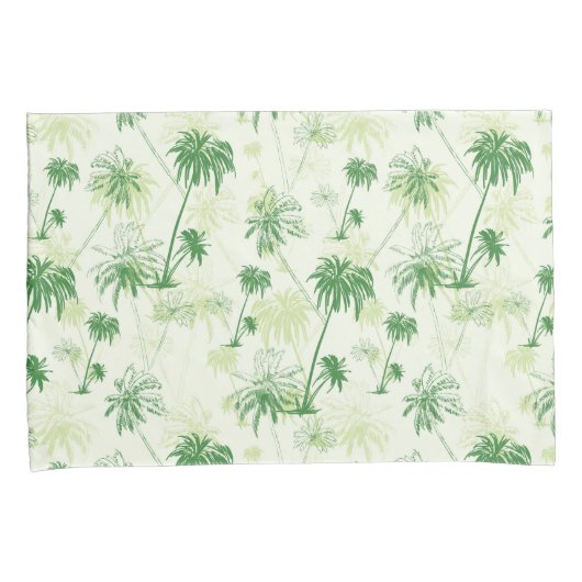 Groen palmstructuurpatroon kussensloop (Voorkant-Rechts)