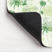 Groen palmstructuurpatroon muismat (Hoek)