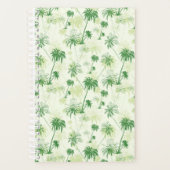 Groen palmstructuurpatroon planner (Voorkant)