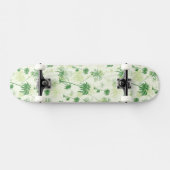 Groen palmstructuurpatroon skateboard (Horizontaal)