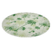 Groen palmstructuurpatroon snijplank (Hoek)