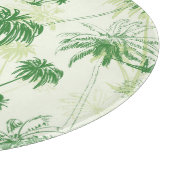 Groen palmstructuurpatroon snijplank (Hoek)