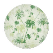 Groen palmstructuurpatroon snijplank (Voorkant)