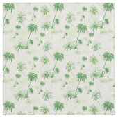 Groen palmstructuurpatroon stof (Swatch)