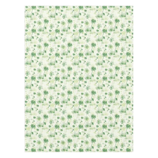 Groen palmstructuurpatroon tafelkleed (Voorkant)