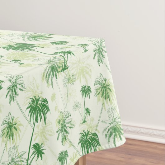 Groen palmstructuurpatroon tafelkleed (Voorbeeld)