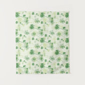 Groen palmstructuurpatroon wandkleed (Voorkant)