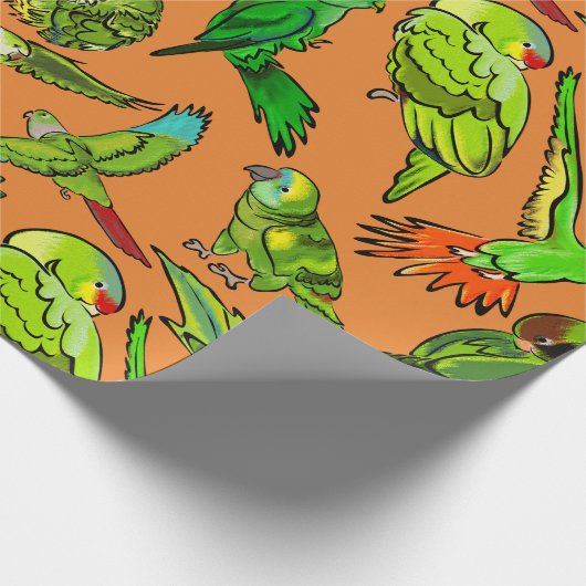 Groen papier voor het ompakken van delen (Hoek)