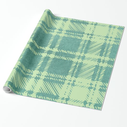 Groen papier voor het verpakken van cadeautjes (Uitgerold)