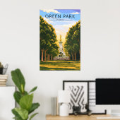 Groen Park Londen Reisposter Poster (Thuiskantoor)
