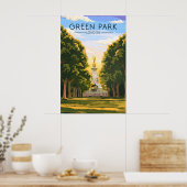 Groen Park Londen Reisposter Poster (Keuken)