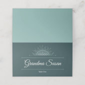 Groen Pascha Plaatskaartje (Buitenkant ongevouwen)