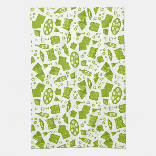 Groen Pascha Theedoek (Verticaal)