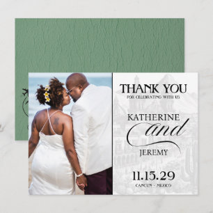 Groen paspoort Mexico Bedankkaart