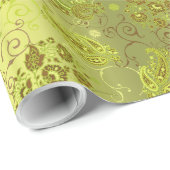 Groen pasteitsenpapier cadeaupapier (Rol Hoek)