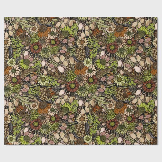 Groen pasteitsenpapier voor bloemenhokken cadeaupapier (Vlak)