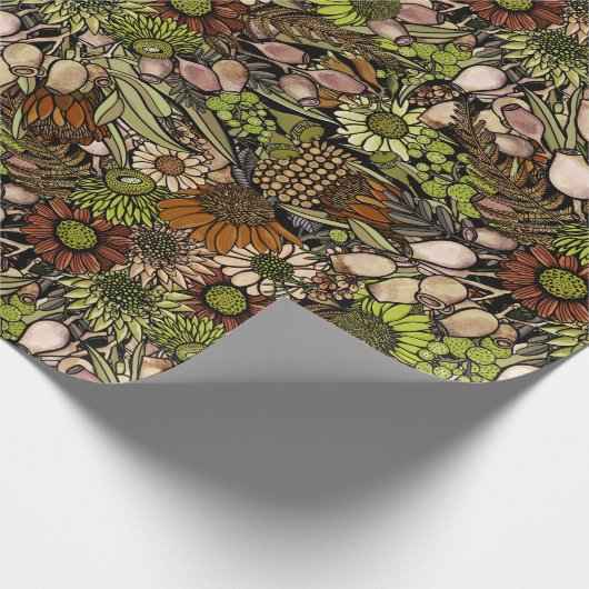 Groen pasteitsenpapier voor bloemenhokken cadeaupapier (Hoek)