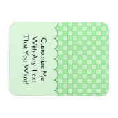 Groen patchworkpatroon magneet (Horizontaal)