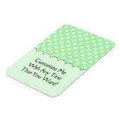 Groen patchworkpatroon magneet (Linkerzijde)