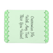 Groen patchworkpatroon magneet (Horizontaal)