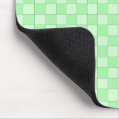 Groen patchworkpatroon muismat (Hoek)