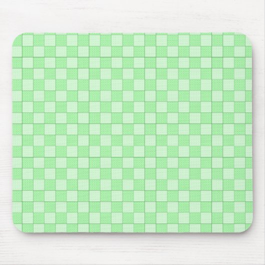 Groen patchworkpatroon muismat (Voorkant)