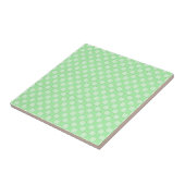 Groen patchworkpatroon tegeltje (Zijkant)