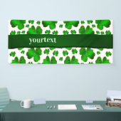 groen, patrick, klaver, vakantie, shamrock, saint, spandoek (Beurs)