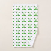 Groen patroon bad handdoek (Handdoek)