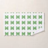 Groen patroon bad handdoek (Handdoek)