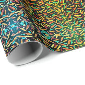 Groen Patroon  Cadeaupapier (Rol Hoek)