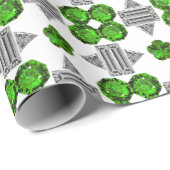 Groen patroon cadeaupapier (Rol Hoek)