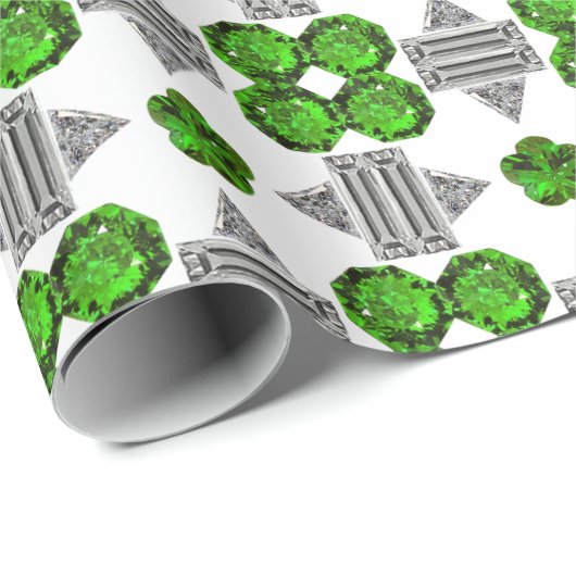 Groen patroon cadeaupapier (Rol Hoek)