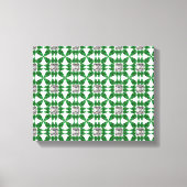 Groen patroon canvas afdruk (Voorkant)