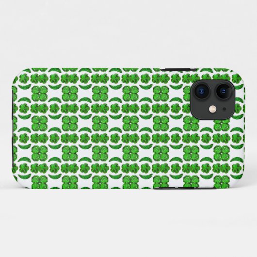 Groen patroon Case-Mate iPhone case (Achterkant (horizontaal))