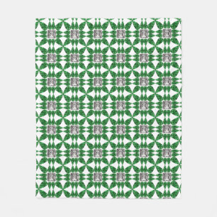 Groen patroon fleece deken
