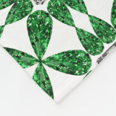 Groen patroon fleece deken (Hoek)