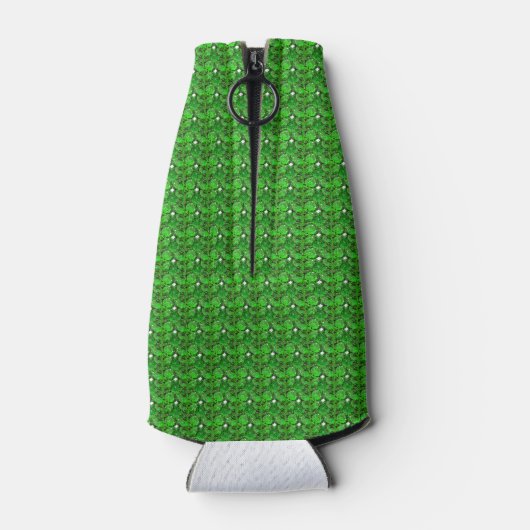 Groen patroon flesjeskoeler (Achterkant)