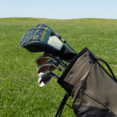 Groen patroon golfheadcover (Insitu)