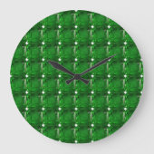 Groen patroon grote klok (Voorkant)