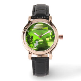Groen patroon horloge