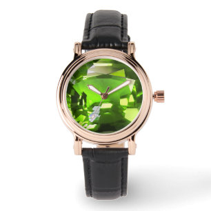 Groen patroon horloge