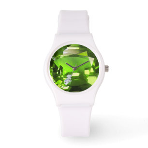 Groen patroon horloge